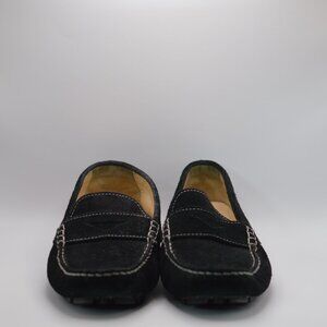 Womens Cole Haan Black Suede Loafer Size 7.5